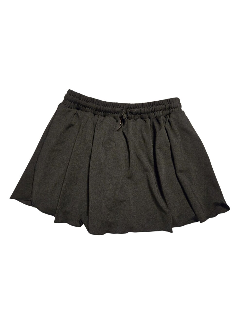 Star Style Black Athletic Flowy Skort Mini Skirt Built-in Shorts Women's Size XL